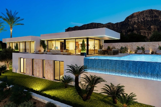 Villa in Denia(San Juan) zu verkaufen, Wohnfläche 322 m², Baujahr 2026, + Zentralheizung, Klimaanlage, Grundstück 1600 m², 4 Schlafzimmer, 4 Badezimmer, Pool, ref.: AS-0524-12