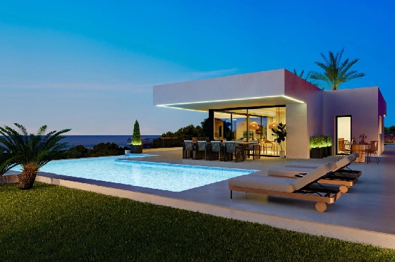 Villa in Denia(San Juan) zu verkaufen, Wohnfläche 322 m², Baujahr 2026, + Zentralheizung, Klimaanlage, Grundstück 1600 m², 4 Schlafzimmer, 4 Badezimmer, Pool, ref.: AS-0524-14