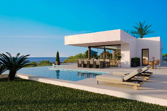 Villa in Denia(San Juan) zu verkaufen, Wohnfläche 322 m², Baujahr 2026, + Zentralheizung, Klimaanlage, Grundstück 1600 m², 4 Schlafzimmer, 4 Badezimmer, Pool, ref.: AS-0524-2