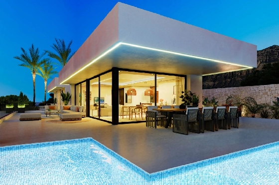 Villa in Denia(San Juan) zu verkaufen, Wohnfläche 322 m², Baujahr 2026, + Zentralheizung, Klimaanlage, Grundstück 1600 m², 4 Schlafzimmer, 4 Badezimmer, Pool, ref.: AS-0524-5