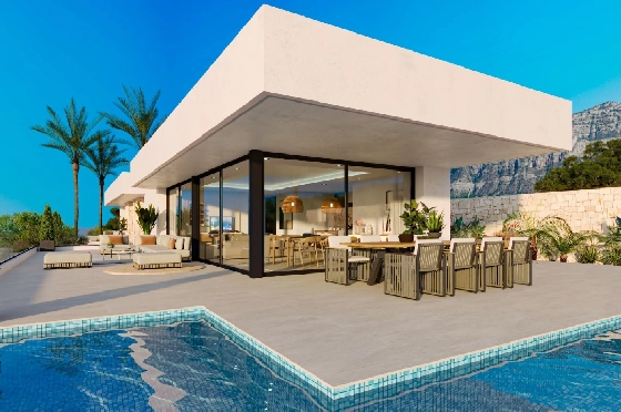 Villa in Denia(San Juan) zu verkaufen, Wohnfläche 322 m², Baujahr 2026, + Zentralheizung, Klimaanlage, Grundstück 1600 m², 4 Schlafzimmer, 4 Badezimmer, Pool, ref.: AS-0524-7