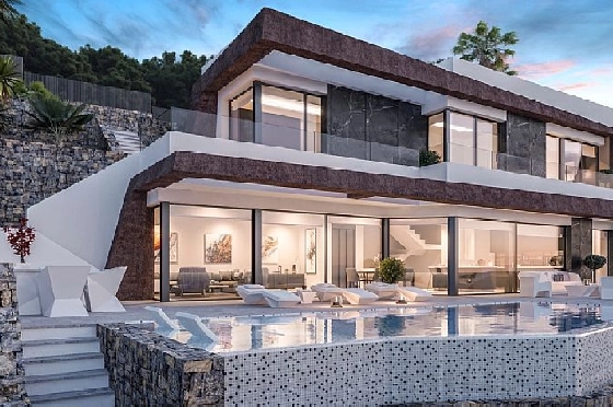 Villa in Calpe(Maryvilla) zu verkaufen, Wohnfläche 349 m², Klimaanlage, Grundstück 630 m², 4 Schlafzimmer, 5 Badezimmer, Pool, ref.: CA-H-1777-AMB-10