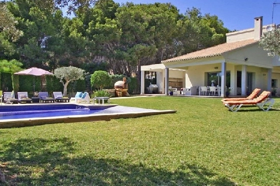 Villa in Moraira(La Cometa) zu verkaufen, Wohnfläche 268 m², Klimaanlage, Grundstück 1846 m², 5 Schlafzimmer, 4 Badezimmer, Pool, ref.: CA-H-1780-AMB-1