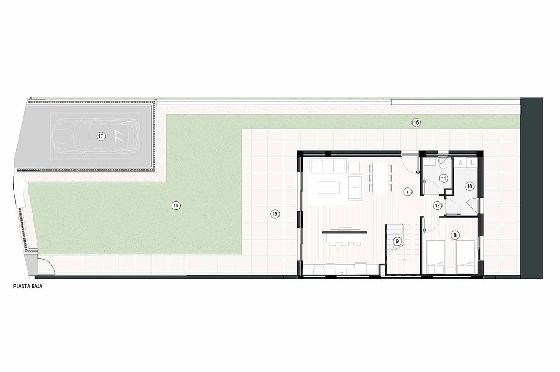 Doppelhaushälfte in Finestrat zu verkaufen, Wohnfläche 210 m², Zustand Erstbezug, Klimaanlage, 4 Schlafzimmer, 2 Badezimmer, ref.: HA-FIN-380-D02-15