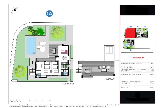 Villa in Els Poblets zu verkaufen, Wohnfläche 84 m², Baujahr 2025, Klimaanlage, Grundstück 382 m², 3 Schlafzimmer, 2 Badezimmer, ref.: VPD-Villas-1A-2