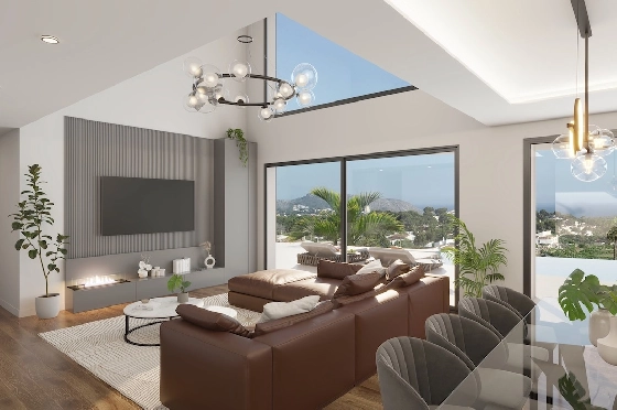 Villa in Moraira(La Sabatera) zu verkaufen, Wohnfläche 185 m², Klimaanlage, Grundstück 801 m², 4 Schlafzimmer, 4 Badezimmer, Pool, ref.: CA-H-1786-AMB-4