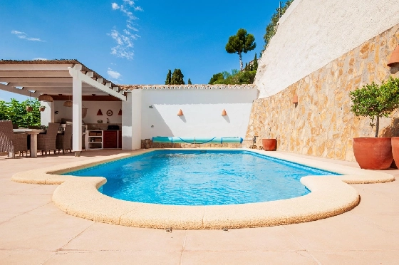 Villa in Moraira(Benimeit) zu verkaufen, Wohnfläche 168 m², Klimaanlage, 3 Schlafzimmer, 3 Badezimmer, Pool, ref.: COB-3467-10535-3