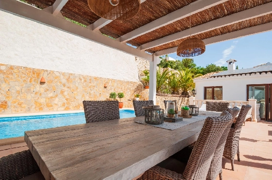 Villa in Moraira(Benimeit) zu verkaufen, Wohnfläche 168 m², Klimaanlage, 3 Schlafzimmer, 3 Badezimmer, Pool, ref.: COB-3467-10535-9