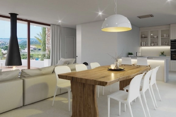 Villa in Javea(Villes del vent) zu verkaufen, Wohnfläche 170 m², Klimaanlage, Grundstück 1000 m², 3 Schlafzimmer, 2 Badezimmer, Pool, ref.: CA-H-1799-AMBI-6