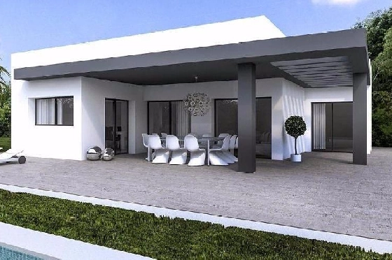 Villa in Murla zu verkaufen, Wohnfläche 92 m², Baujahr 2024, Klimaanlage, Grundstück 800 m², 2 Schlafzimmer, 2 Badezimmer, Pool, ref.: AM-11052DA-1