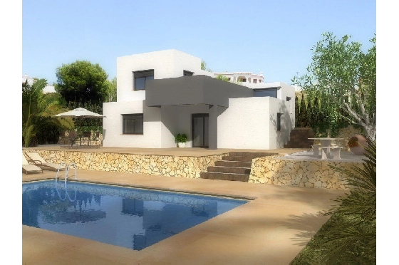 Villa in Pedreguer zu verkaufen, Wohnfläche 125 m², Baujahr 2025, Klimaanlage, Grundstück 725 m², 3 Schlafzimmer, 2 Badezimmer, Pool, ref.: AM-11103DA-1