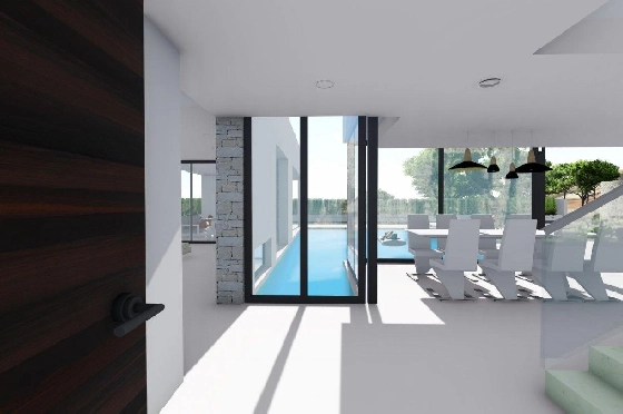 Villa in Calpe zu verkaufen, Wohnfläche 370 m², Baujahr 2019, Klimaanlage, Grundstück 1252 m², 4 Schlafzimmer, 4 Badezimmer, Pool, ref.: AM-11348DA-10