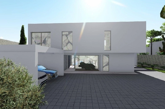 Villa in Calpe zu verkaufen, Wohnfläche 370 m², Baujahr 2019, Klimaanlage, Grundstück 1252 m², 4 Schlafzimmer, 4 Badezimmer, Pool, ref.: AM-11348DA-7