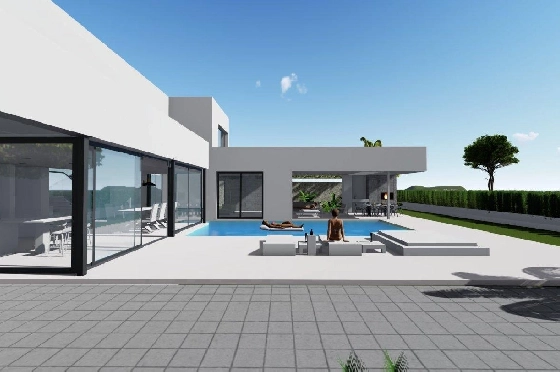 Villa in Calpe zu verkaufen, Wohnfläche 370 m², Baujahr 2019, Klimaanlage, Grundstück 1252 m², 4 Schlafzimmer, 4 Badezimmer, Pool, ref.: AM-11348DA-8