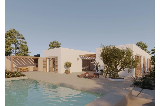 Villa in Moraira zu verkaufen, Wohnfläche 213 m², Baujahr 2021, Klimaanlage, Grundstück 971 m², 4 Schlafzimmer, 3 Badezimmer, Pool, ref.: AM-11549DA-5