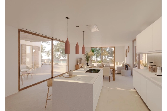 Villa in Moraira zu verkaufen, Wohnfläche 213 m², Baujahr 2021, Klimaanlage, Grundstück 971 m², 4 Schlafzimmer, 3 Badezimmer, Pool, ref.: AM-11549DA-6