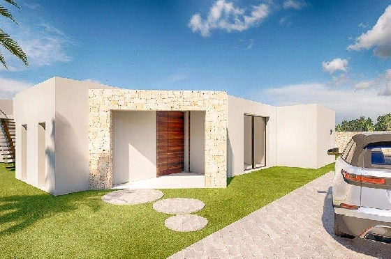 Villa in Benissa zu verkaufen, Wohnfläche 164 m², Baujahr 2021, Klimaanlage, Grundstück 1001 m², 3 Schlafzimmer, 2 Badezimmer, Pool, ref.: AM-11607DA-3