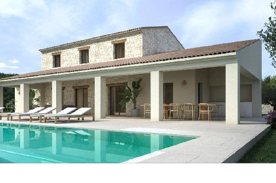 Villa in Moraira zu verkaufen, Wohnfläche 699 m², Baujahr 2022, Klimaanlage, Grundstück 13500 m², 4 Schlafzimmer, 4 Badezimmer, Pool, ref.: AM-11734DA-3