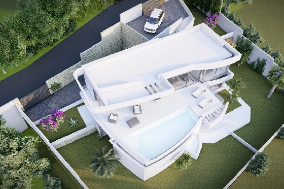 Villa in Calpe zu verkaufen, Wohnfläche 273 m², Baujahr 2022, Klimaanlage, Grundstück 805 m², 4 Schlafzimmer, 4 Badezimmer, Pool, ref.: AM-11772DA-10