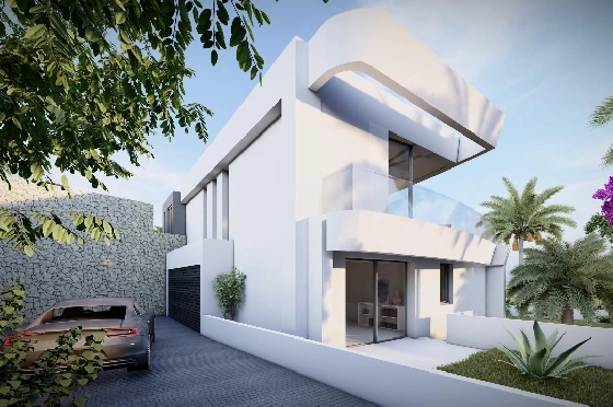 Villa in Calpe zu verkaufen, Wohnfläche 273 m², Baujahr 2022, Klimaanlage, Grundstück 805 m², 4 Schlafzimmer, 4 Badezimmer, Pool, ref.: AM-11772DA-11