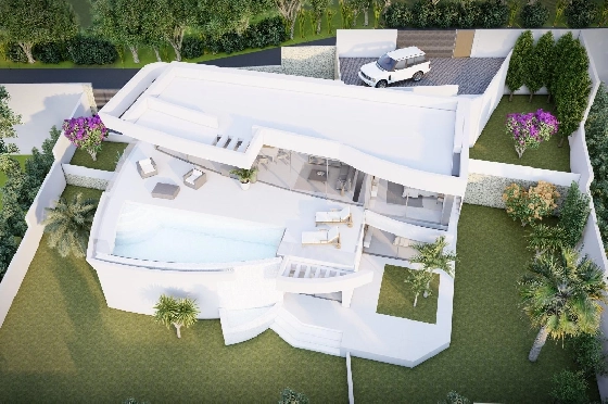 Villa in Calpe zu verkaufen, Wohnfläche 273 m², Baujahr 2022, Klimaanlage, Grundstück 805 m², 4 Schlafzimmer, 4 Badezimmer, Pool, ref.: AM-11772DA-12