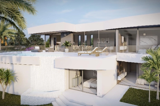 Villa in Calpe zu verkaufen, Wohnfläche 273 m², Baujahr 2022, Klimaanlage, Grundstück 805 m², 4 Schlafzimmer, 4 Badezimmer, Pool, ref.: AM-11772DA-3