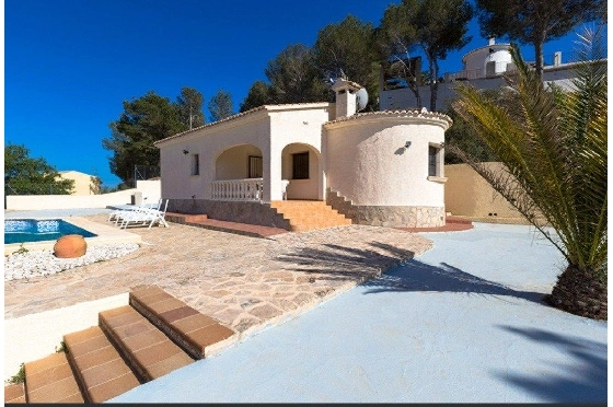 Villa in Calpe zu verkaufen, Wohnfläche 90 m², + Ofen, Klimaanlage, Grundstück 800 m², 3 Schlafzimmer, 1 Badezimmer, Pool, ref.: AM-11853DR-10