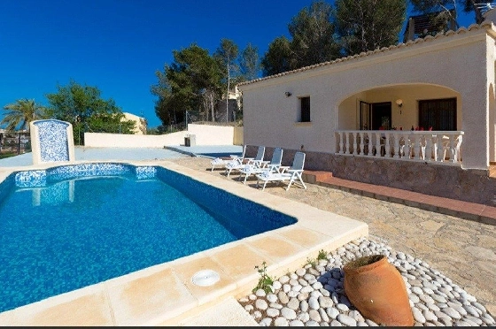 Villa in Calpe zu verkaufen, Wohnfläche 90 m², + Ofen, Klimaanlage, Grundstück 800 m², 3 Schlafzimmer, 1 Badezimmer, Pool, ref.: AM-11853DR-2