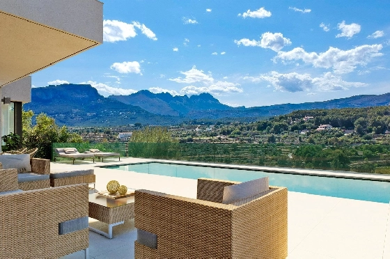 Villa in Calpe zu verkaufen, Wohnfläche 209 m², Baujahr 2024, Klimaanlage, Grundstück 1000 m², 3 Schlafzimmer, 3 Badezimmer, Pool, ref.: AM-11967DA-2