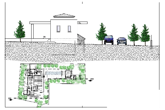 Villa in Javea zu verkaufen, Wohnfläche 420 m², Baujahr 2023, Klimaanlage, Grundstück 1741 m², 4 Schlafzimmer, 5 Badezimmer, Pool, ref.: AM-12003DA-7