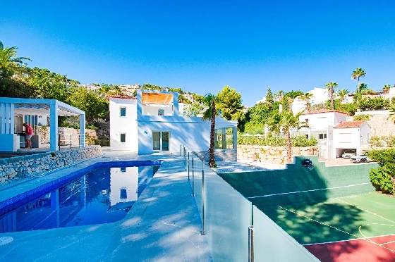 Villa in Moraira zu verkaufen, Wohnfläche 480 m², Baujahr 2023, Klimaanlage, Grundstück 1140 m², 3 Schlafzimmer, 3 Badezimmer, Pool, ref.: AM-12058DA-38