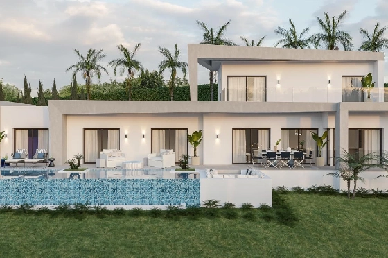 Villa in Javea zu verkaufen, Wohnfläche 185 m², Baujahr 2024, Klimaanlage, Grundstück 1000 m², 4 Schlafzimmer, 3 Badezimmer, Pool, ref.: AM-12073DA-1