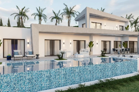 Villa in Javea zu verkaufen, Wohnfläche 185 m², Baujahr 2024, Klimaanlage, Grundstück 1000 m², 4 Schlafzimmer, 3 Badezimmer, Pool, ref.: AM-12073DA-2