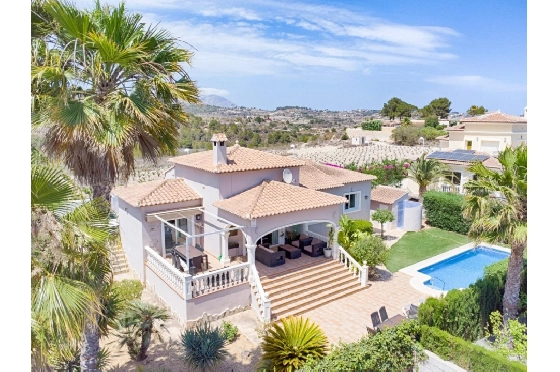 Villa in Moraira zu verkaufen, Wohnfläche 132 m², Baujahr 2006, Klimaanlage, Grundstück 803 m², 3 Schlafzimmer, 2 Badezimmer, Pool, ref.: AM-12189DR-1