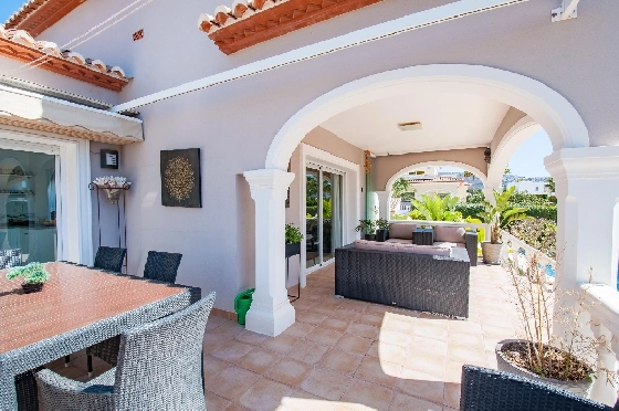 Villa in Moraira zu verkaufen, Wohnfläche 132 m², Baujahr 2006, Klimaanlage, Grundstück 803 m², 3 Schlafzimmer, 2 Badezimmer, Pool, ref.: AM-12189DR-12