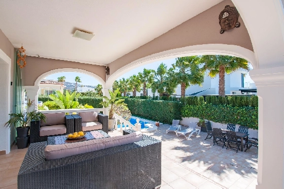 Villa in Moraira zu verkaufen, Wohnfläche 132 m², Baujahr 2006, Klimaanlage, Grundstück 803 m², 3 Schlafzimmer, 2 Badezimmer, Pool, ref.: AM-12189DR-13