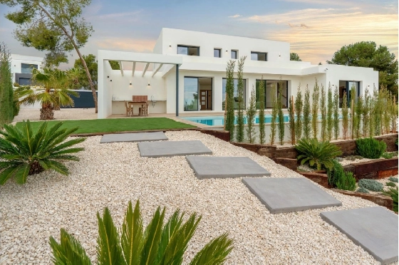 Villa in Moraira zu verkaufen, Wohnfläche 259 m², Baujahr 2024, Klimaanlage, Grundstück 800 m², 3 Schlafzimmer, 3 Badezimmer, Pool, ref.: AM-12206DR-2