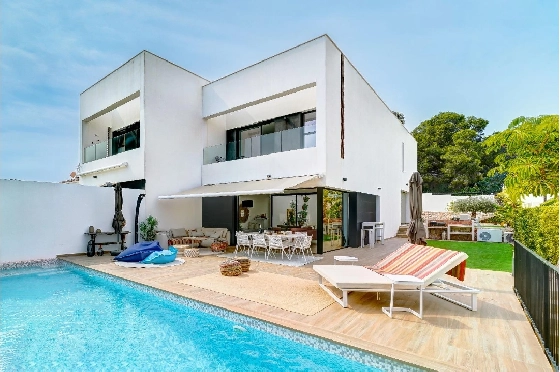 Villa in Moraira zu verkaufen, Wohnfläche 182 m², Klimaanlage, Grundstück 500 m², 4 Schlafzimmer, 3 Badezimmer, Pool, ref.: AM-12207DR-1