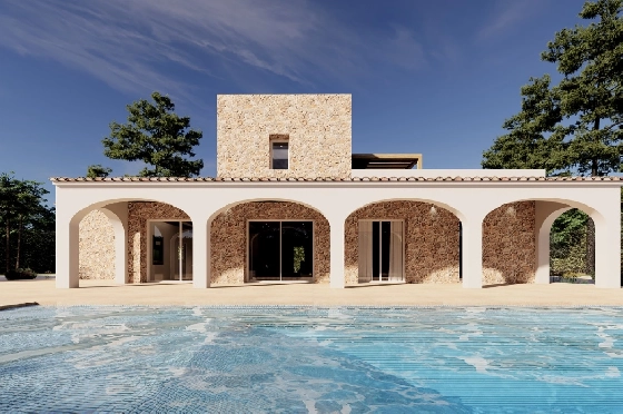 Finca in Benissa zu verkaufen, Wohnfläche 305 m², Baujahr 2024, Klimaanlage, Grundstück 10000 m², 3 Schlafzimmer, 3 Badezimmer, Pool, ref.: AM-12208DA-1