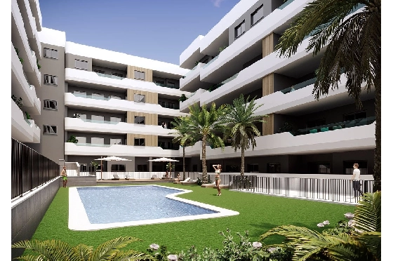 Penthouse Apartment in Santa Pola zu verkaufen, Wohnfläche 165 m², Zustand Erstbezug, 3 Schlafzimmer, 2 Badezimmer, Pool, ref.: HA-SPN-703-A04-1