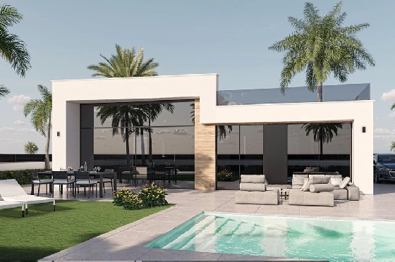 Villa in Alhama de Murcia zu verkaufen, Wohnfläche 166 m², Zustand Erstbezug, Grundstück 306 m², 3 Schlafzimmer, 2 Badezimmer, ref.: HA-AHN-120-E02-2