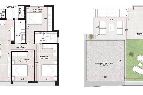 Villa in Alhama de Murcia zu verkaufen, Wohnfläche 166 m², Zustand Erstbezug, Grundstück 306 m², 3 Schlafzimmer, 2 Badezimmer, ref.: HA-AHN-120-E02-4