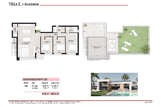 Villa in Alhama de Murcia zu verkaufen, Wohnfläche 166 m², Zustand Erstbezug, Grundstück 306 m², 3 Schlafzimmer, 2 Badezimmer, ref.: HA-AHN-120-E02-6