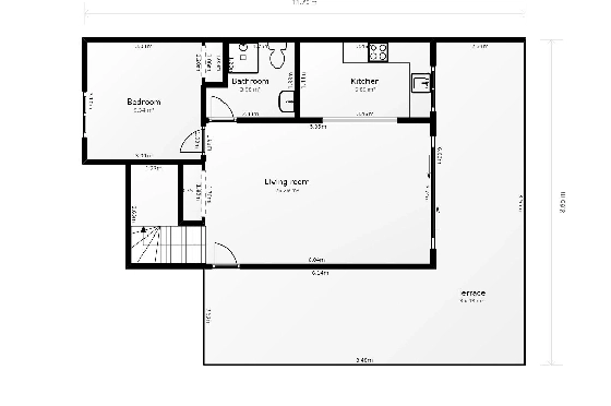 Reihenhaus in Calpe(Calpe) zu verkaufen, Wohnfläche 80 m², Klimaanlage, 3 Schlafzimmer, 2 Badezimmer, Pool, ref.: COB-3452-10535-22