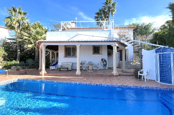 Villa in Denia(Marquesa VI) zu verkaufen, Zona de estar 122 m², Baujahr 2001, Zustand gepflegt, + Fussbodenheizung, Klimaanlage, Terreno 802 m², 4 Dormitorio, 3 Bano, Pool, ref.: SC-T0924-2