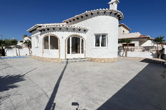 Villa in Els Poblets(Sorts de la mar 26A) zu verkaufen, Wohnfläche 80 m², Baujahr 1985, Zustand neuwertig, + KLIMA, Klimaanlage, Grundstück 303 m², 2 Schlafzimmer, 2 Badezimmer, Pool, ref.: AS-0824-19