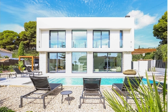 Villa in Benissa(La Fustera) zu verkaufen, Wohnfläche 249 m², Klimaanlage, Grundstück 895 m², 4 Schlafzimmer, 3 Badezimmer, Pool, ref.: CA-H-9309-AMB-1