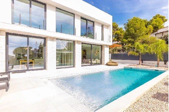 Villa in Benissa(La Fustera) zu verkaufen, Wohnfläche 249 m², Klimaanlage, Grundstück 895 m², 4 Schlafzimmer, 3 Badezimmer, Pool, ref.: CA-H-9309-AMB-22