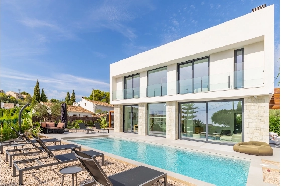 Villa in Benissa(La Fustera) zu verkaufen, Wohnfläche 249 m², Klimaanlage, Grundstück 895 m², 4 Schlafzimmer, 3 Badezimmer, Pool, ref.: CA-H-9309-AMB-23