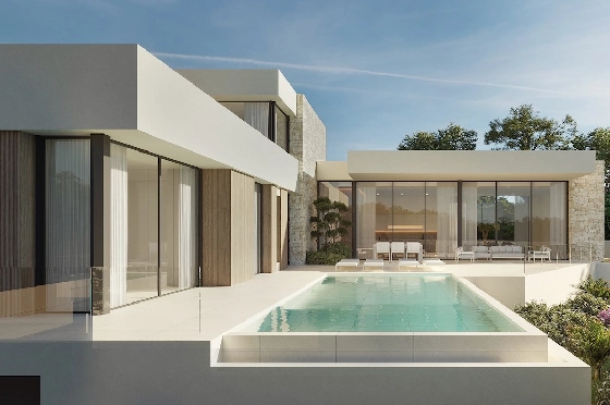 Villa in Moraira(Moravit) zu verkaufen, Wohnfläche 320 m², Klimaanlage, Grundstück 1035 m², 4 Schlafzimmer, 4 Badezimmer, Pool, ref.: CA-H-1811-AMB-1